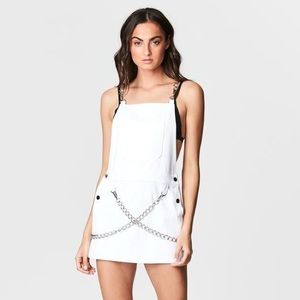 NWT LF Carmar Chain Strap Overalls Dress